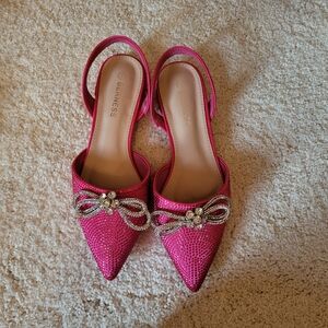 Pink Glitter Women's Shoes Size 8
